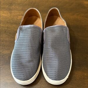 OluKai Women's Gray Mesh Slip-On Flats